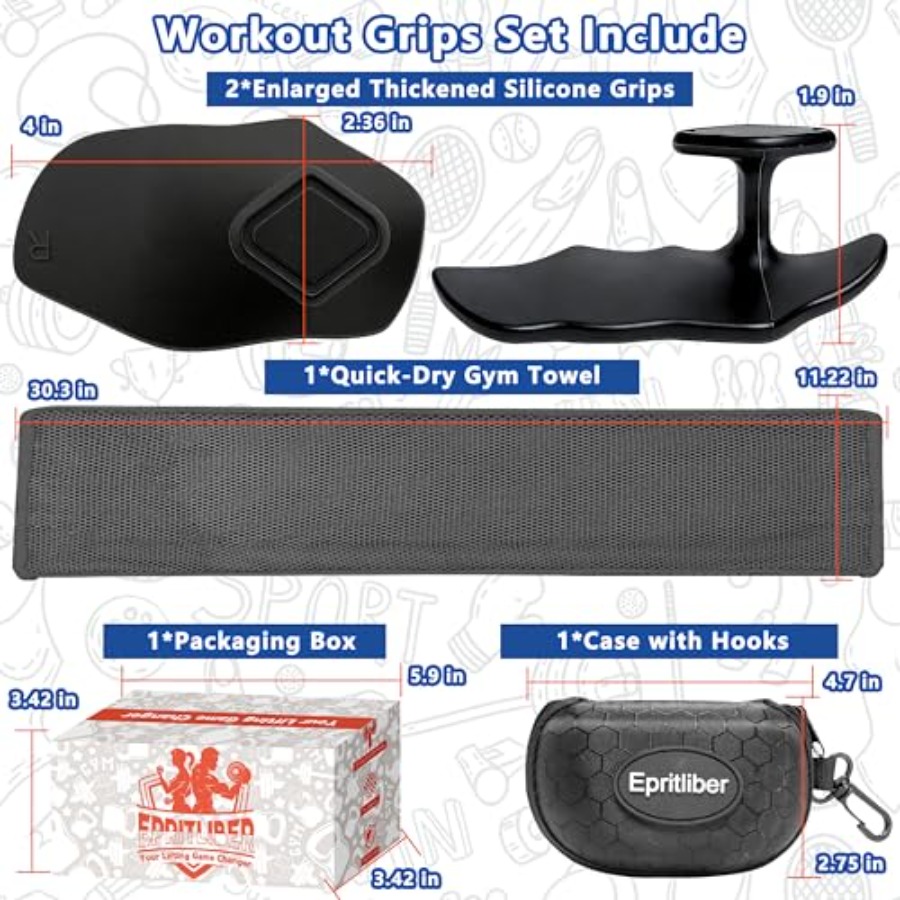 Large Silicone Workout Grips K - Workout Glove Gym 리뷰 및 가격