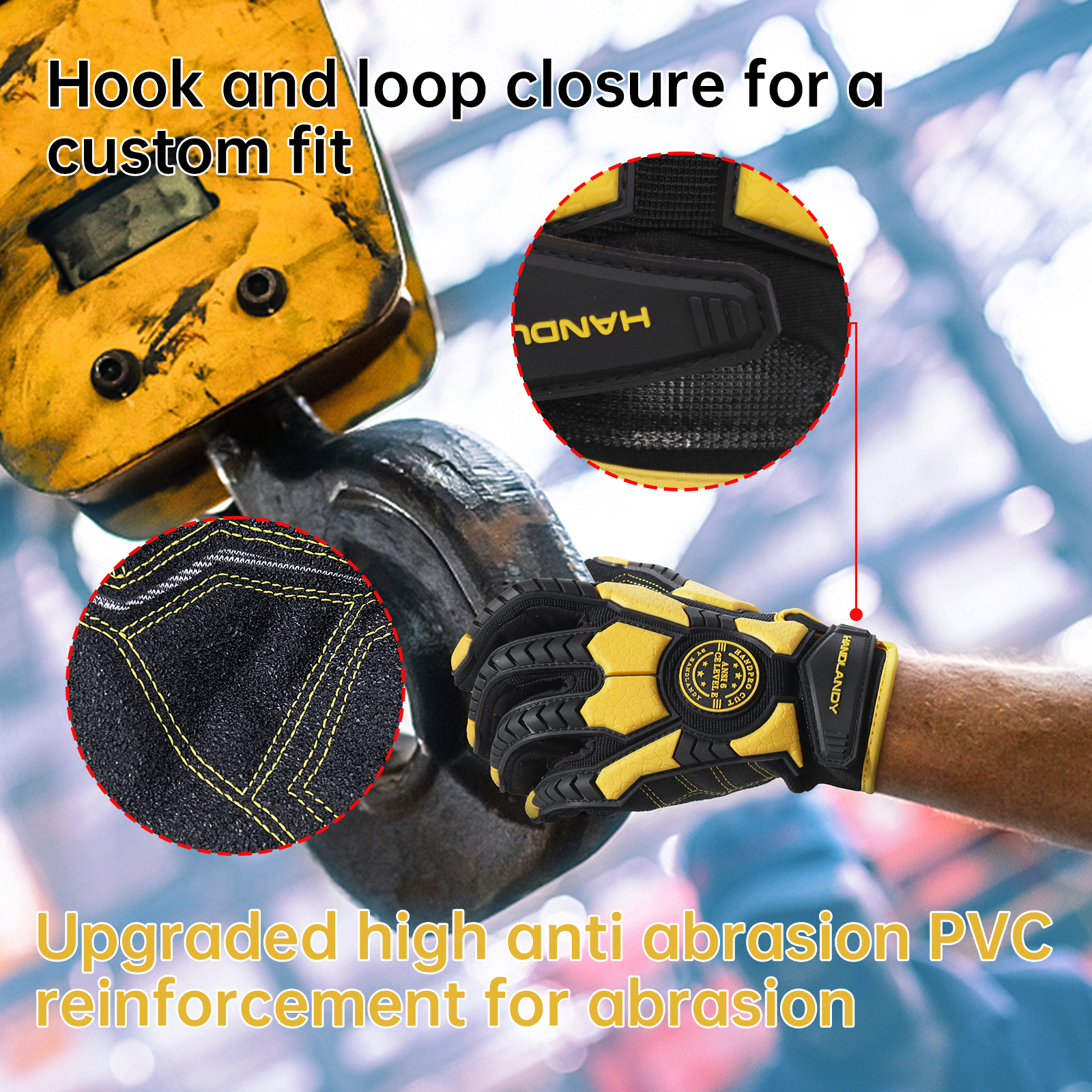 Heavy Duty Work Gloves, Cut 6  - Work Glove Impact 리뷰 및 가격