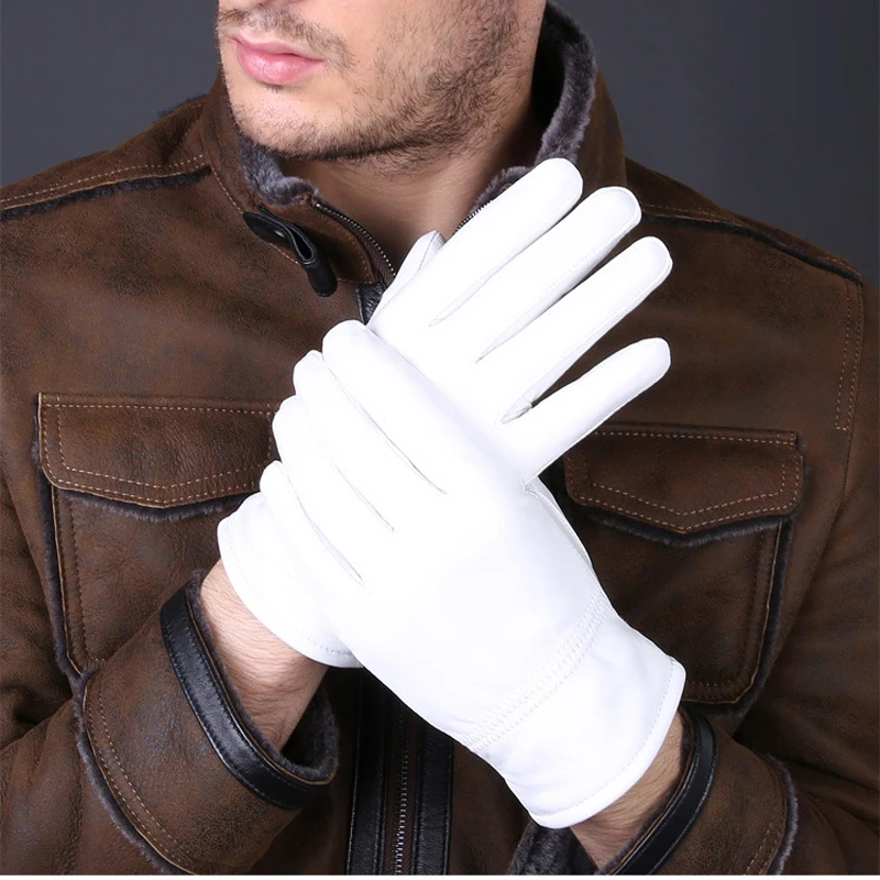 2025 Winter Genuine Leather Wh - Leather Driving Glove 리뷰 및 가격