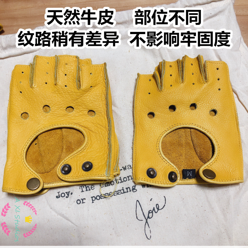 Motorcycle Retro Locomotive Ri - Leather Driving Glove 리뷰 및 가격
