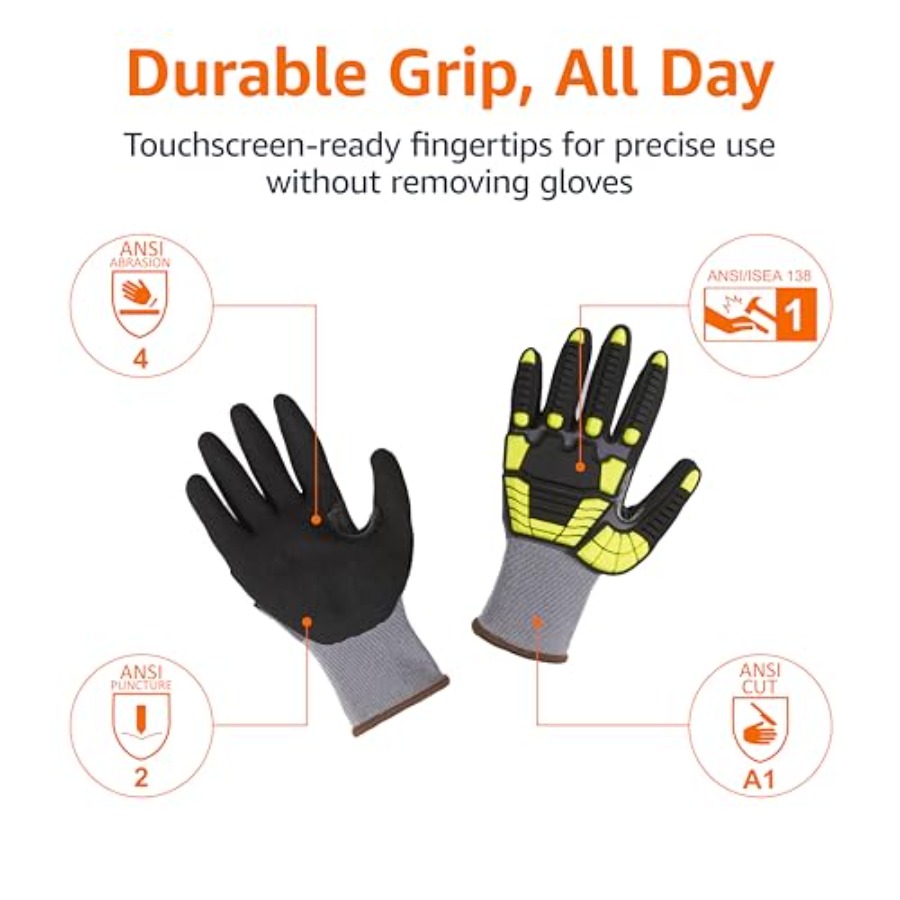Safety work gloves for industr - Work Glove Impact 리뷰 및 가격