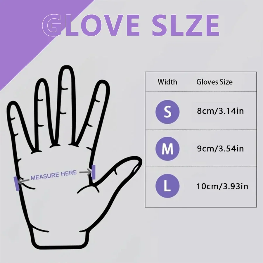 10/20/50/100PCS Purple Disposa - Nitrile Mechanic Glove 리뷰 및 가격