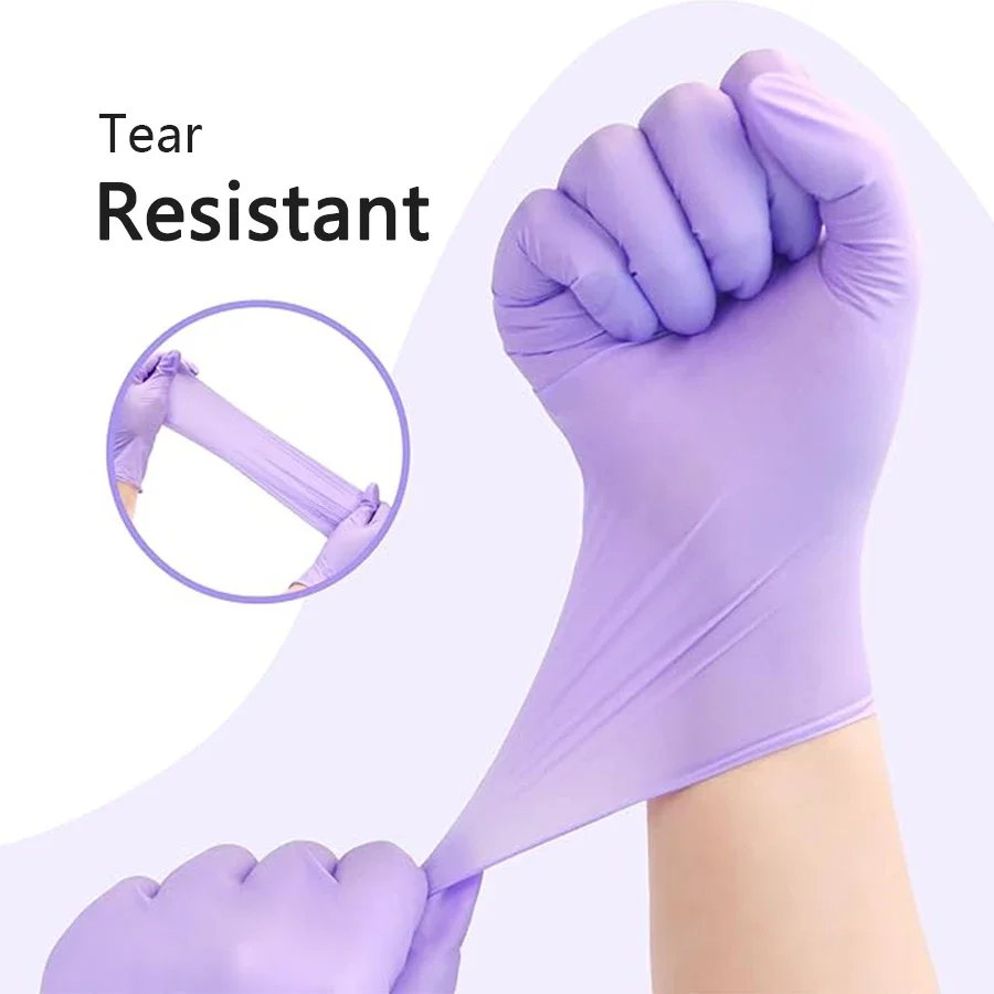 10/20/50/100PCS Purple Disposa - Nitrile Mechanic Glove 리뷰 및 가격