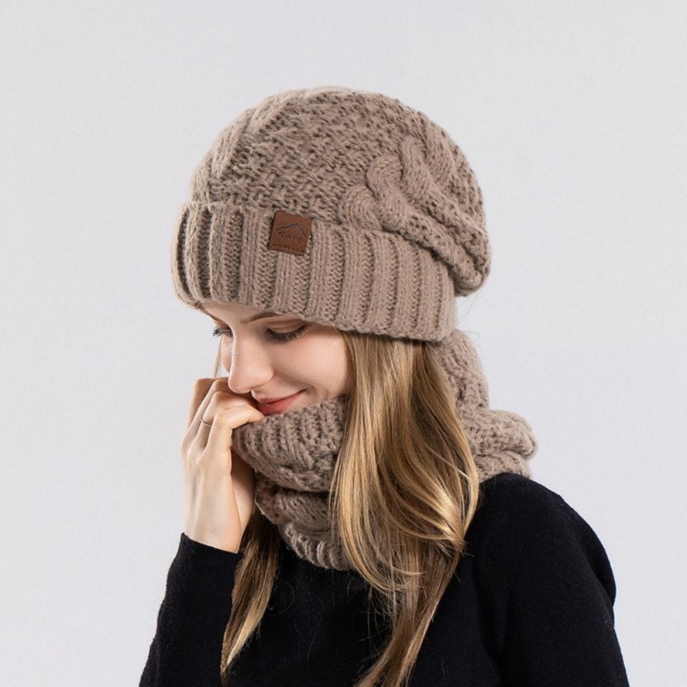 Soft Winter Beanie Hat Scarf S - Wool Glove Lined 리뷰 및 가격