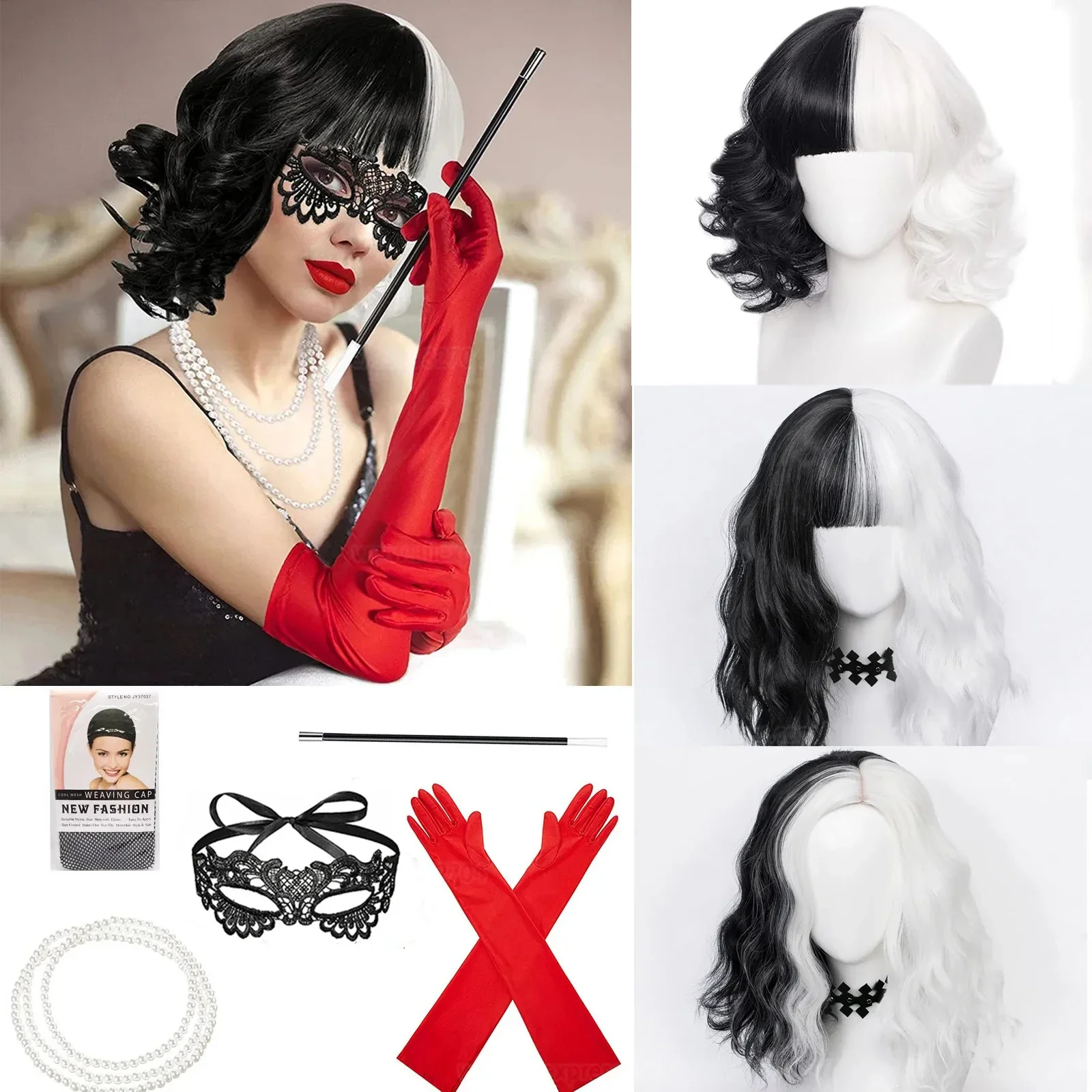 Anime Cruella de Vil Cosplay W - Heat Resistant Glove 리뷰 및 가격