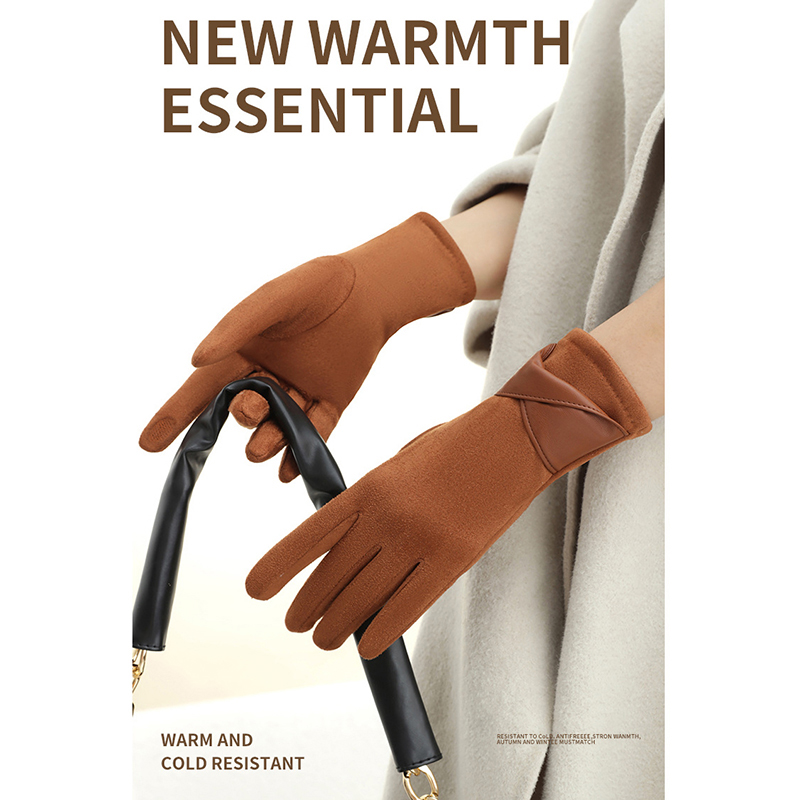 1 Pair Suede Gloves For Women  - Leather Driving Glove 리뷰 및 가격