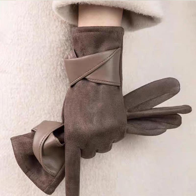 1 Pair Suede Gloves For Women  - Leather Driving Glove 리뷰 및 가격