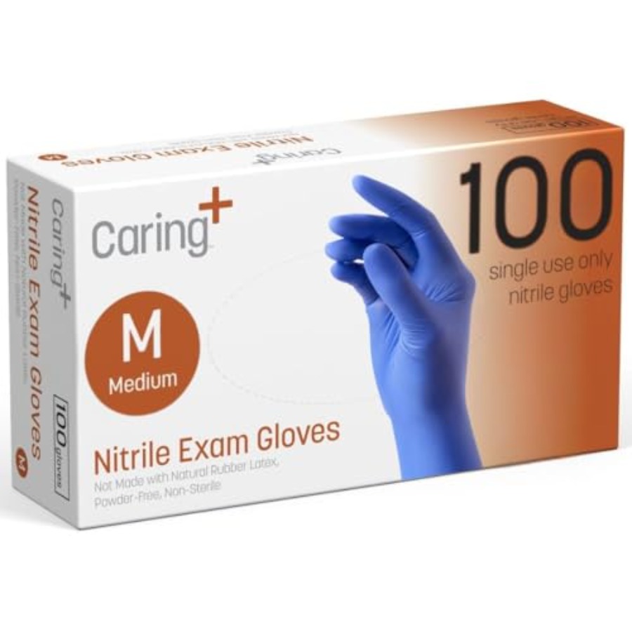 Caring Nitrile Exam Gloves, Bl - Exam Glove Nitrile 리뷰 및 가격