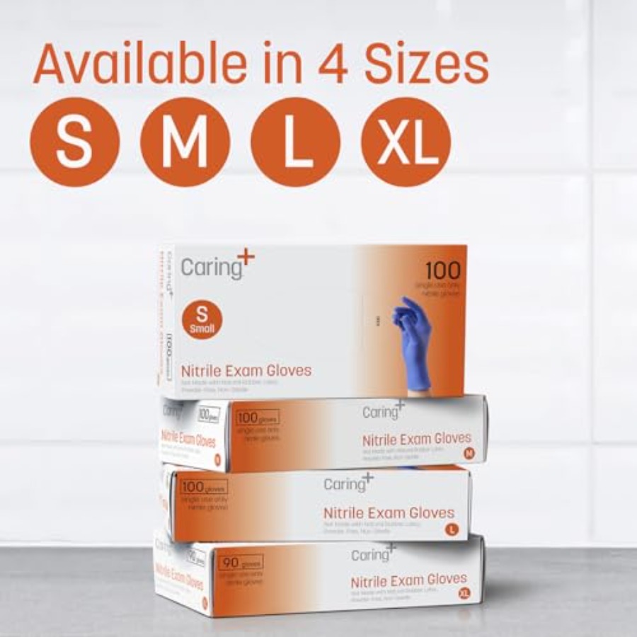 Caring Nitrile Exam Gloves, Bl - Exam Glove Nitrile 리뷰 및 가격