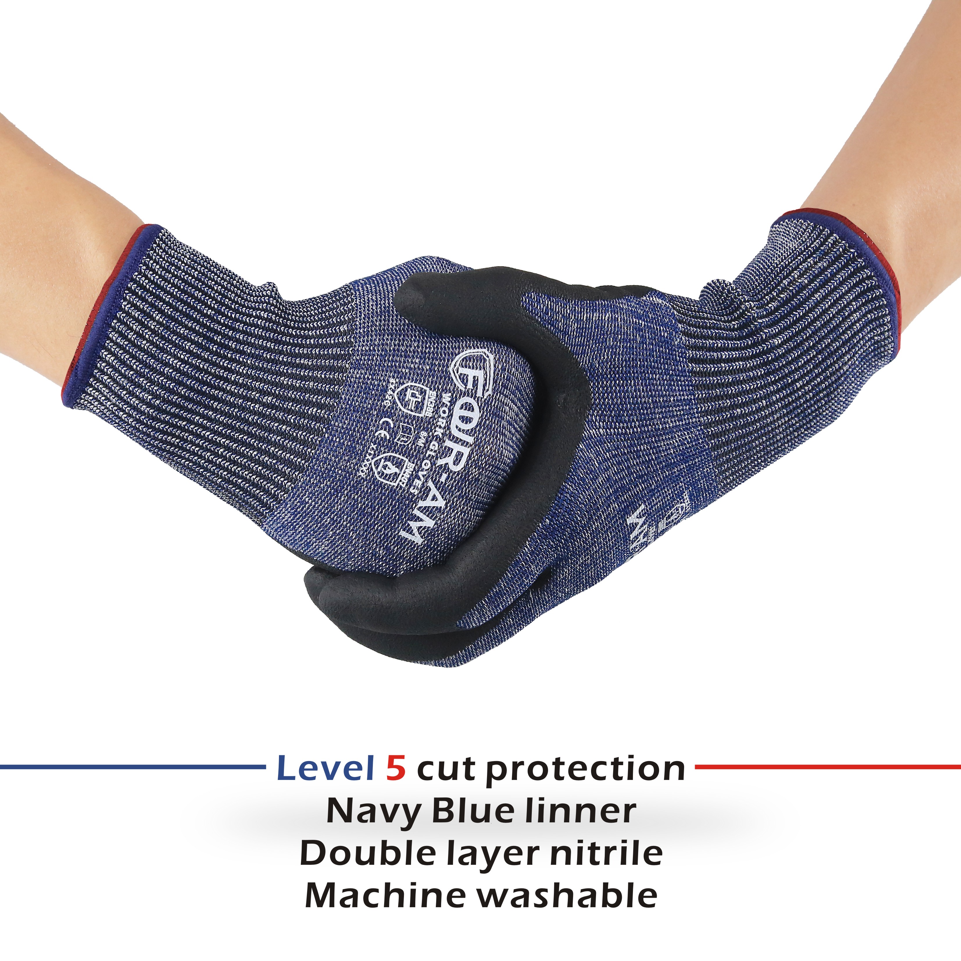 1/3Pair, Level 5Cut-Resistant  - Nitrile Mechanic Glove 리뷰 및 가격