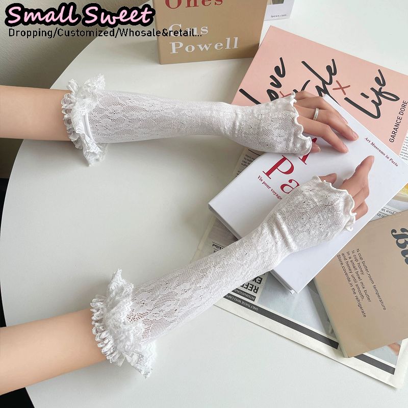 Women's Harajuku White Arm Sle - Fingerless Glove Knit 리뷰 및 가격