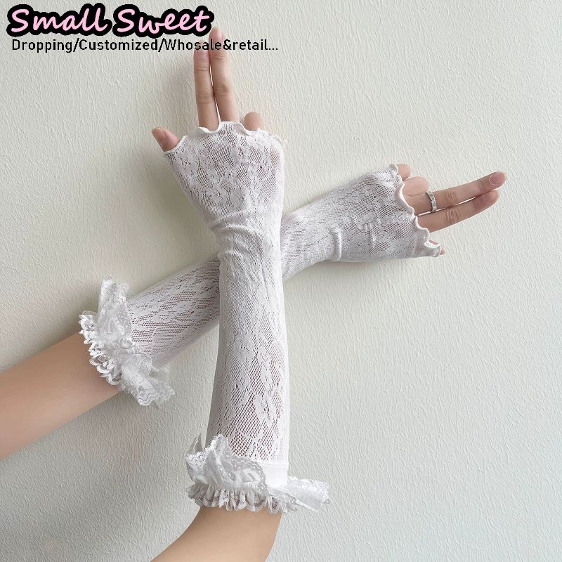 Women's Harajuku White Arm Sle - Fingerless Glove Knit 리뷰 및 가격