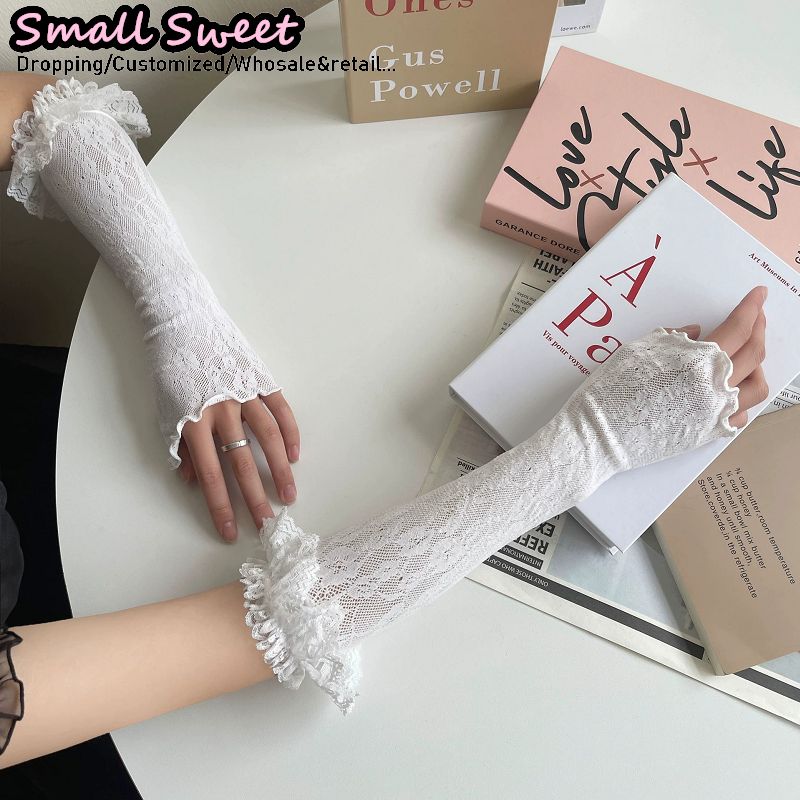 Women's Harajuku White Arm Sle - Fingerless Glove Knit 리뷰 및 가격