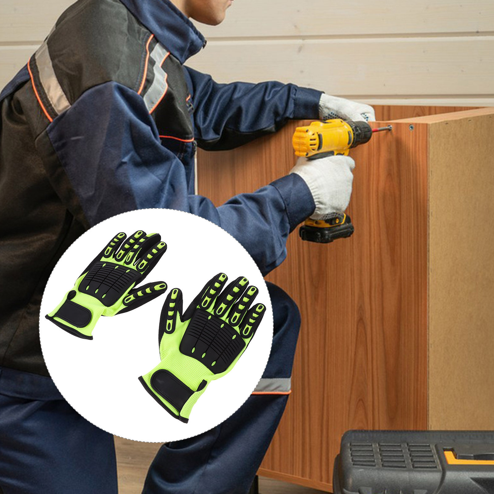 1Pair Heavy Duty Cut Resistant - Work Glove Impact 리뷰 및 가격