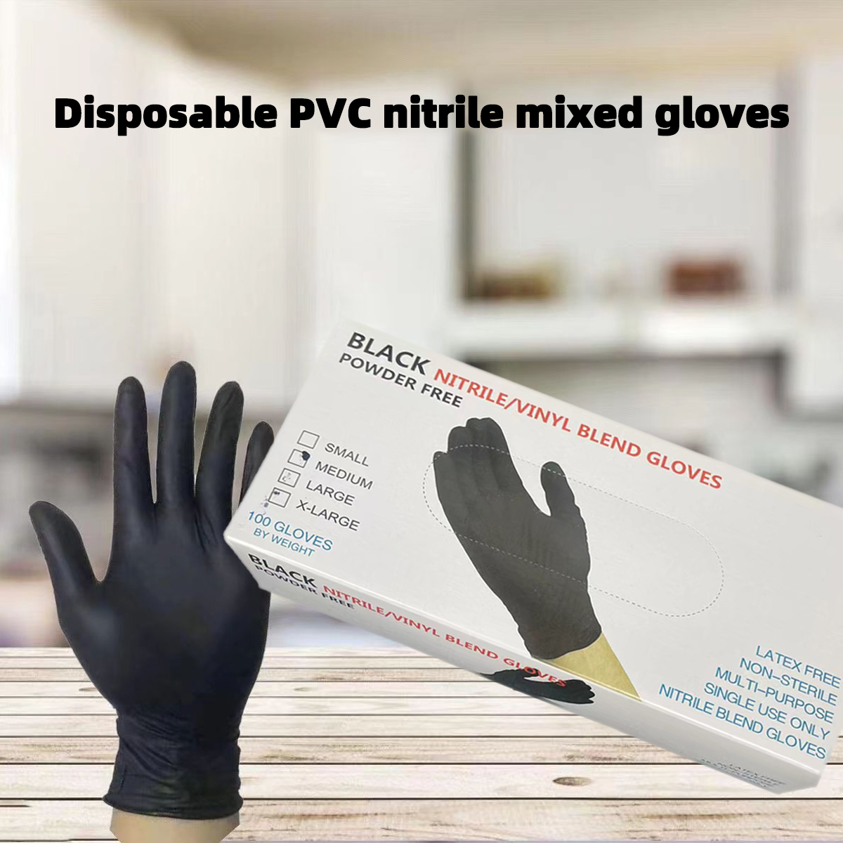 20/50/100pcs Black vinyl glove - Rubber Glove Cleaning 리뷰 및 가격