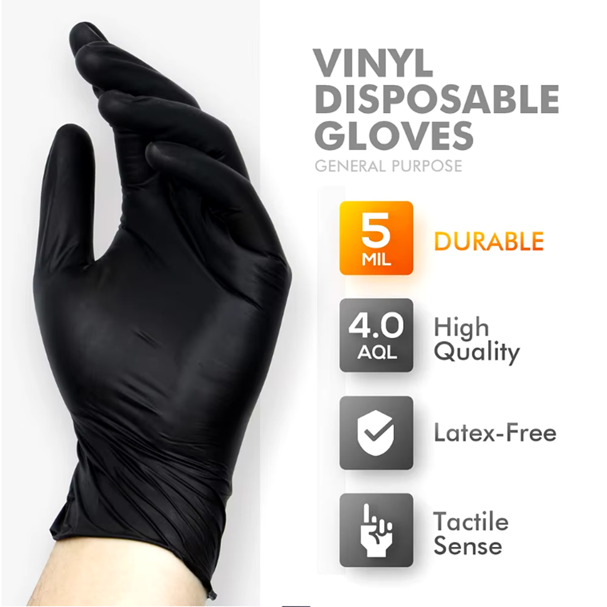20/50/100pcs Black vinyl glove - Rubber Glove Cleaning 리뷰 및 가격