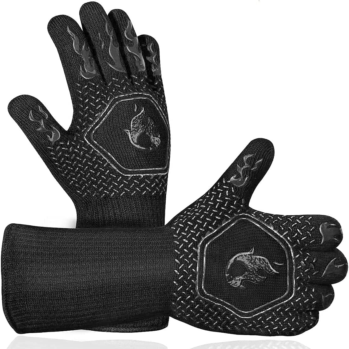 BBQ Grill Gloves High Temp Res - Oven Mitt Silicone 리뷰 및 가격
