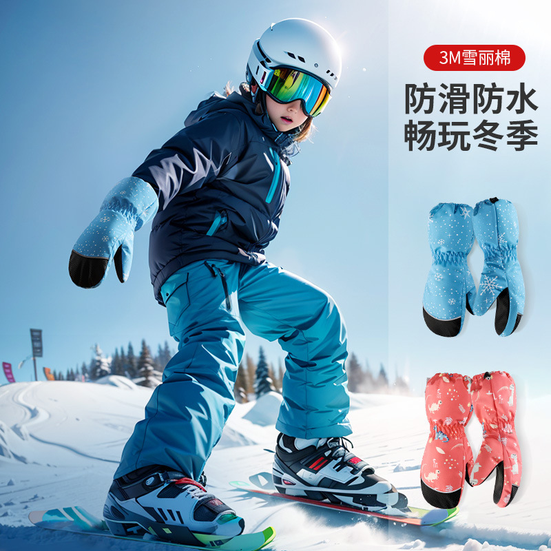 Kids Ski Gloves Winter Warm Wa - Ski Glove Waterproof 리뷰 및 가격