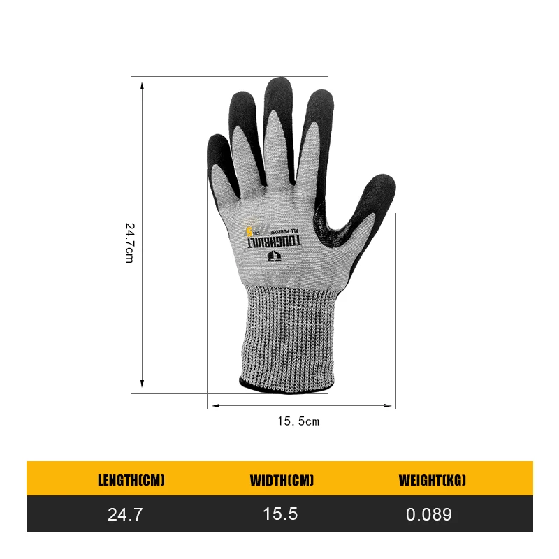 TOUGHBUILT TB-P2-112-5-L Nitri - Nitrile Mechanic Glove 리뷰 및 가격