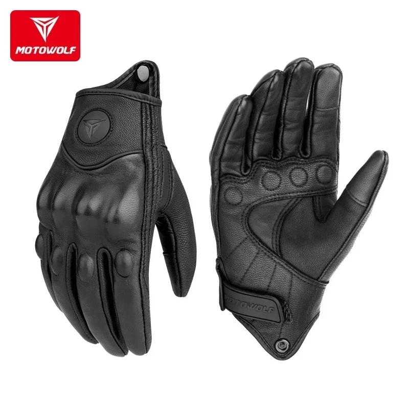 Leather Motorcycle Gloves Men' - Motorcycle Glove Knuckle 리뷰 및 가격