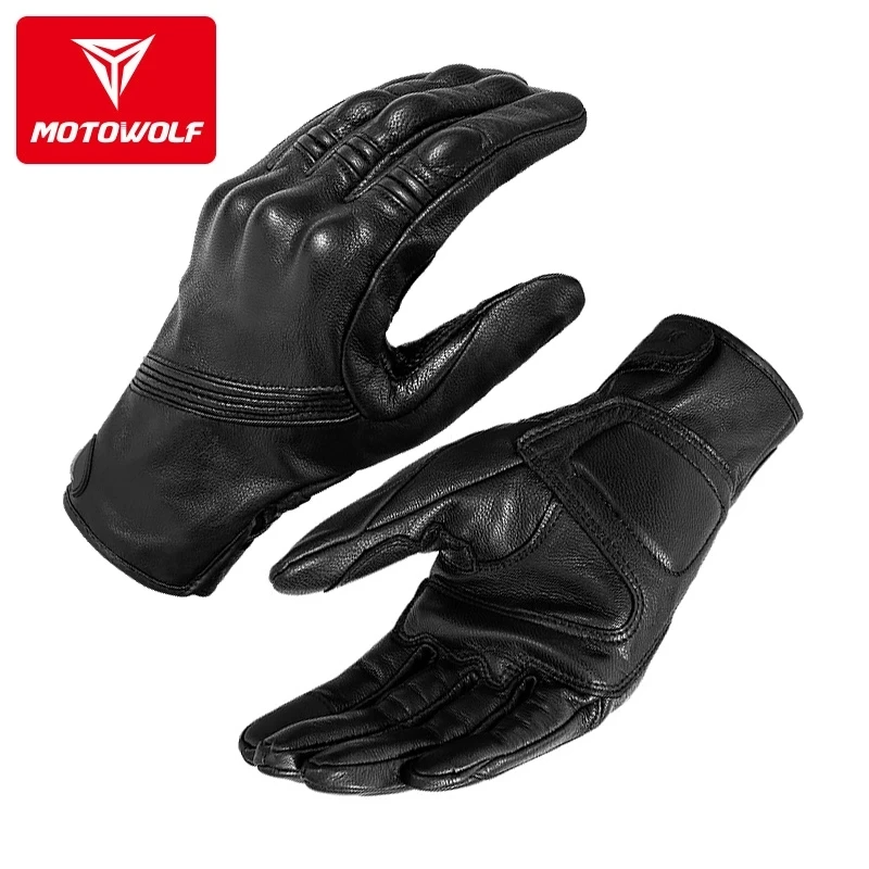 Leather Motorcycle Gloves Men' - Motorcycle Glove Knuckle 리뷰 및 가격