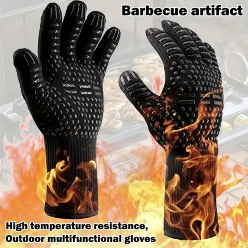 One Piece BBQ Gloves High Temp - Oven Mitt Silicone 리뷰 및 가격