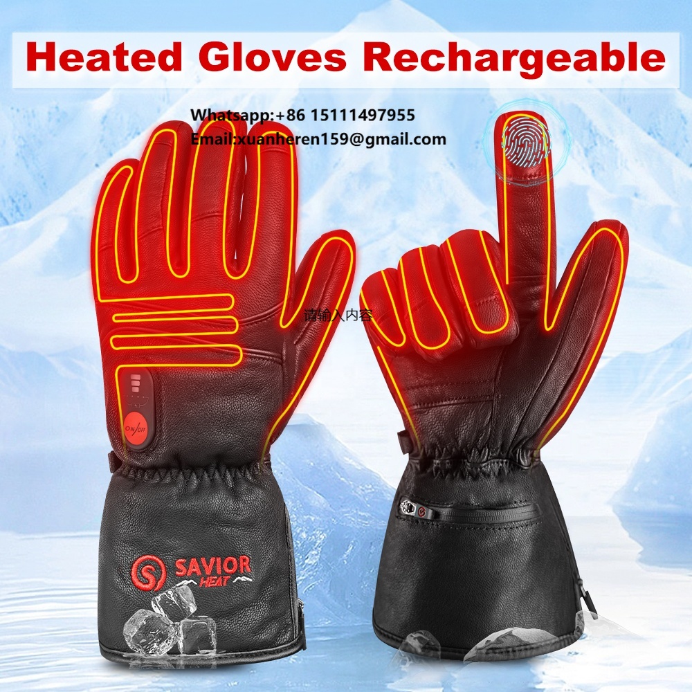 Heated Leather Gloves Men Wome - Ski Glove Waterproof 리뷰 및 가격