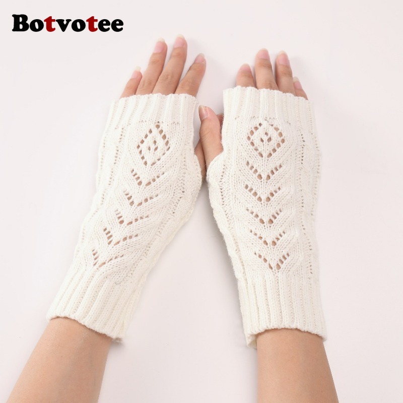 Botvotee Y2k Accessories Free  - Fingerless Glove Knit 리뷰 및 가격