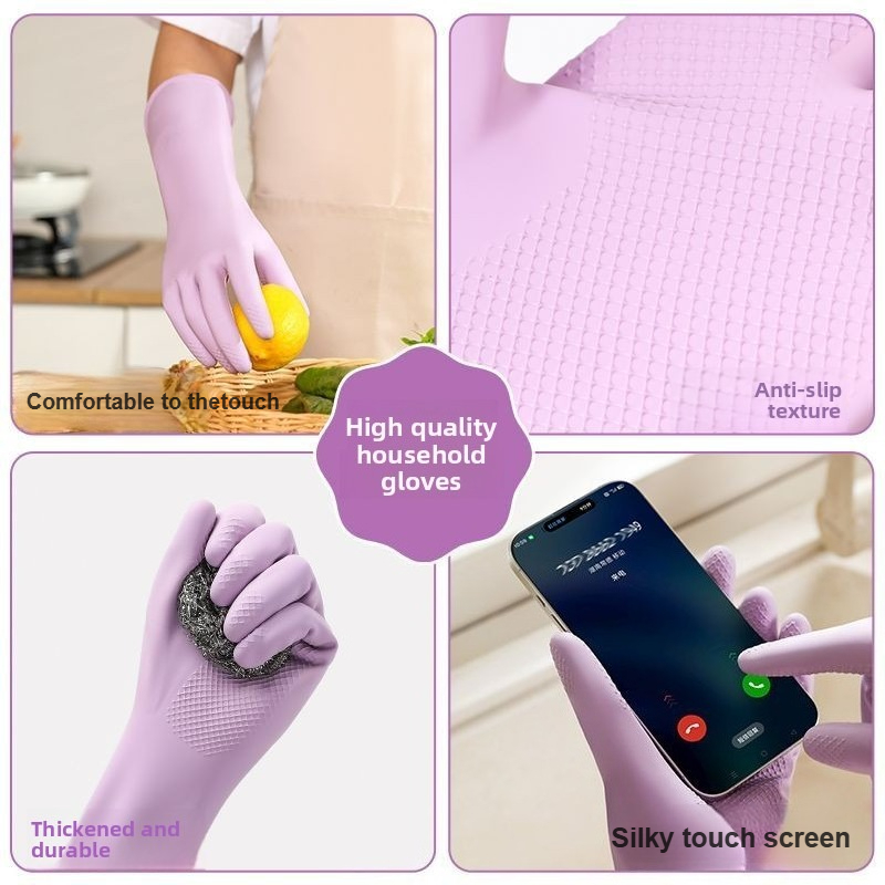 Latex Dish Washing Gloves,with - Dish Glove Rubber 리뷰 및 가격