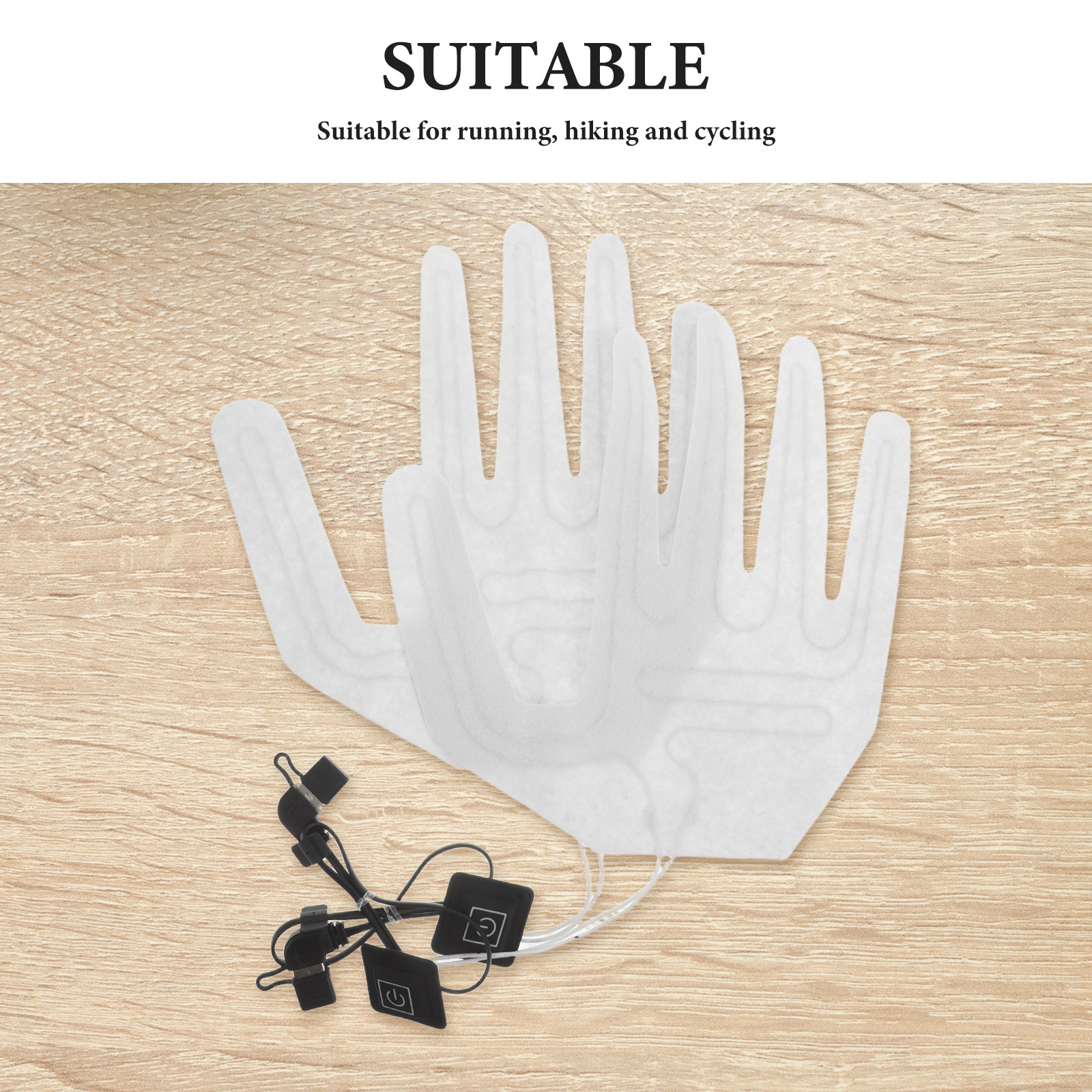 2Pcs Full Finger Electric Heat - Cycling Glove Padded 리뷰 및 가격