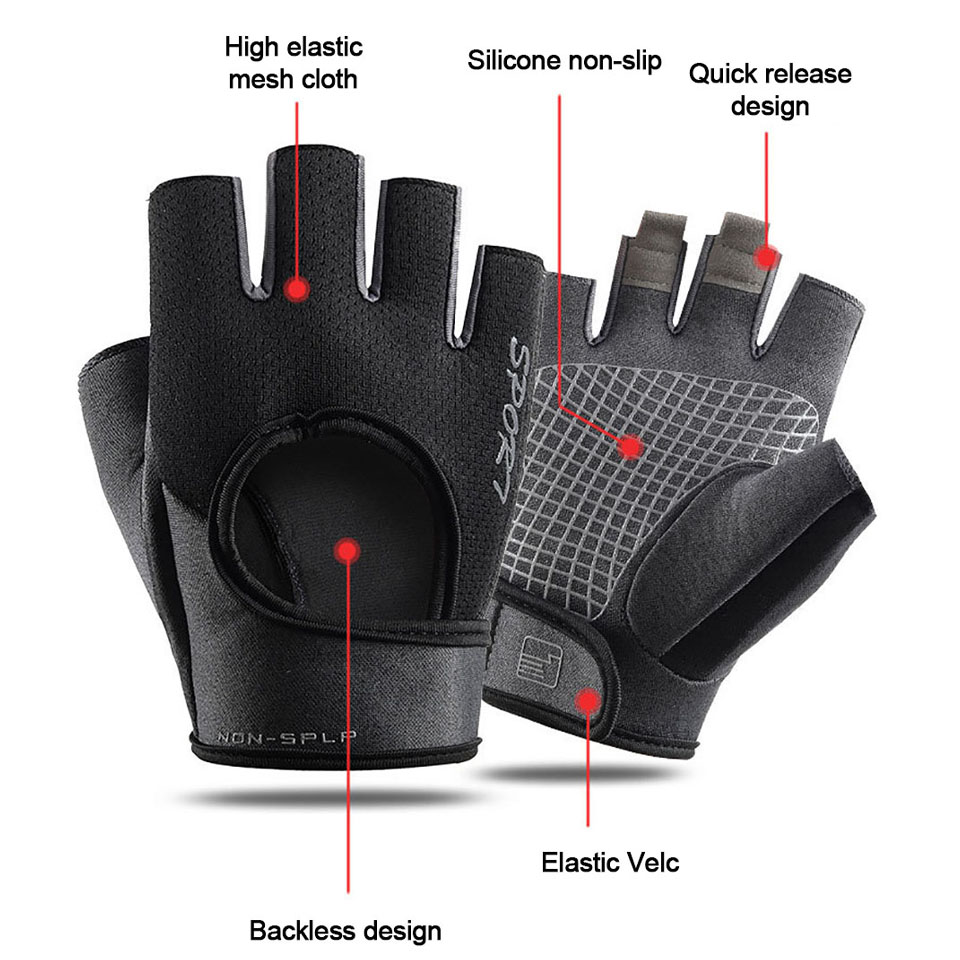 Cycling Sport Half Finger Glov - Workout Glove Gym 리뷰 및 가격
