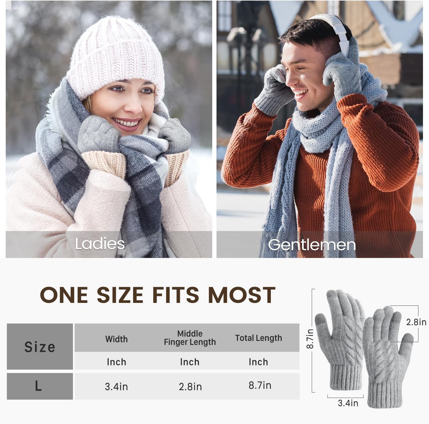 Winter Gloves – Thick Wool Fle - Winter Glove Insulated 리뷰 및 가격
