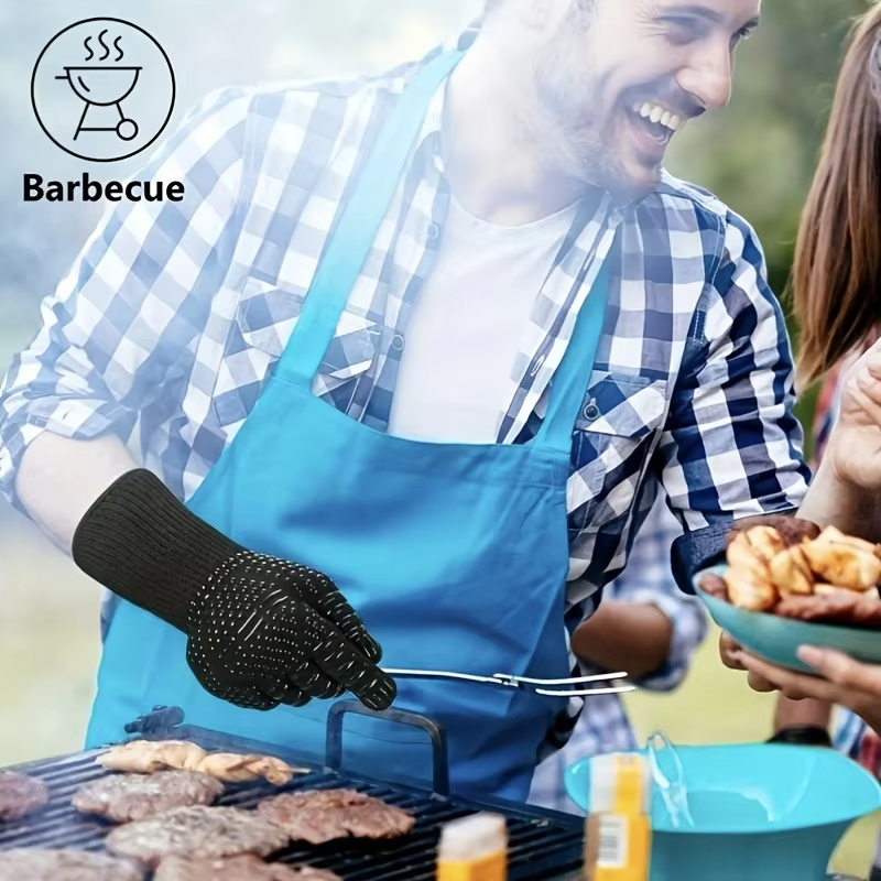 1PCS Piece BBQ Gloves High Tem - Oven Mitt Silicone 리뷰 및 가격
