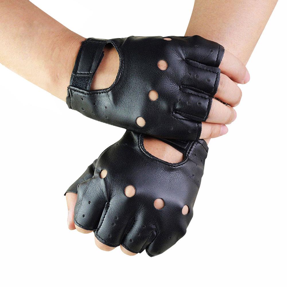 Punk Fingerless Gloves PU Leat - Workout Glove Gym 리뷰 및 가격