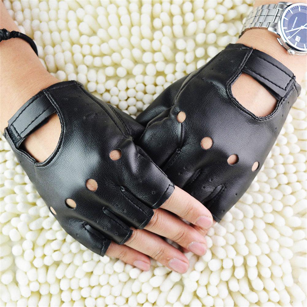 Punk Fingerless Gloves PU Leat - Workout Glove Gym 리뷰 및 가격