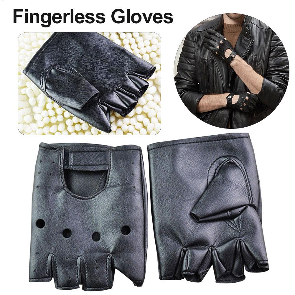 Punk Fingerless Gloves PU Leat - Workout Glove Gym 리뷰 및 가격