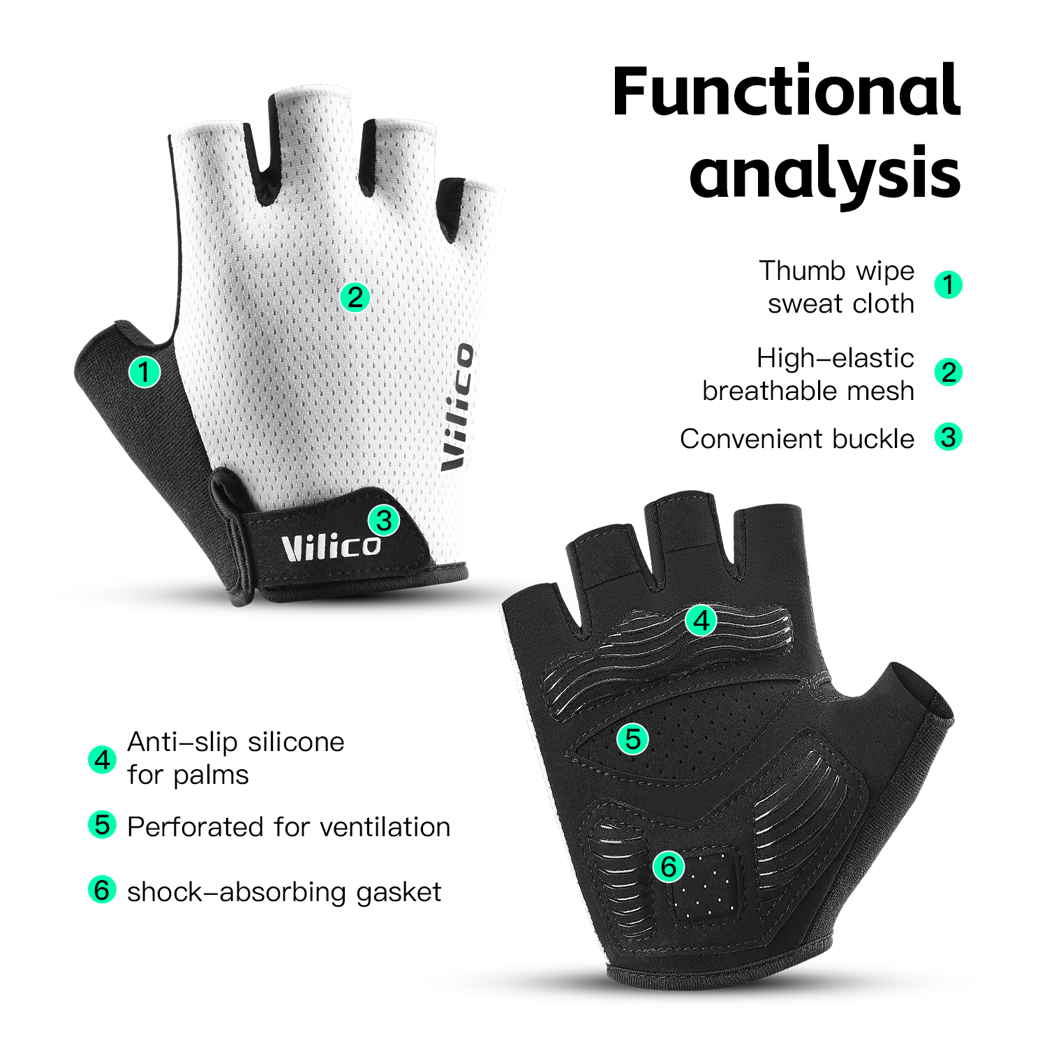 VILICO Breathable Half Finger  - Workout Glove Gym 리뷰 및 가격