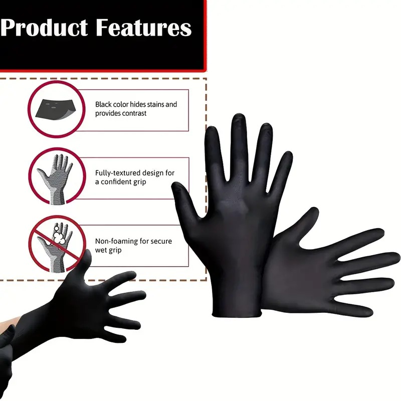 Black Nitrile Disposable Glove - Nitrile Mechanic Glove 리뷰 및 가격