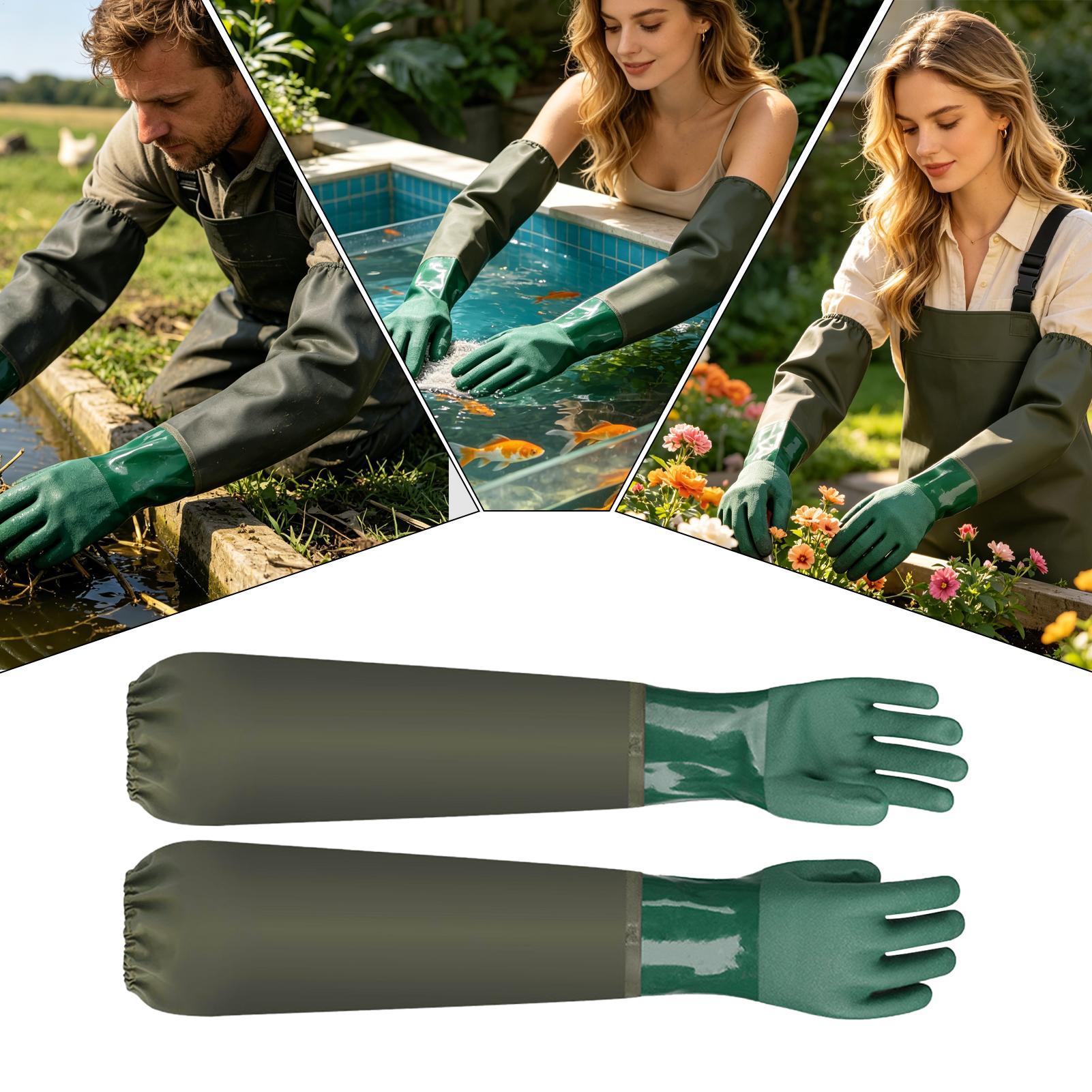 Waterproof Rubber Gloves Long  - Rubber Glove Cleaning 리뷰 및 가격
