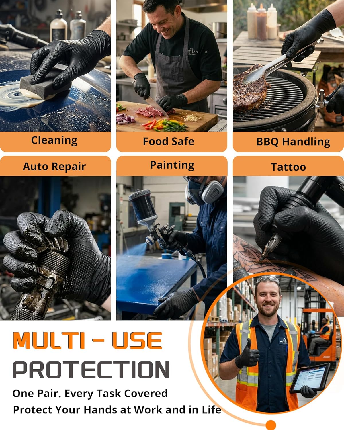 9mil Heavy Duty Disposable Nit - Nitrile Mechanic Glove 리뷰 및 가격