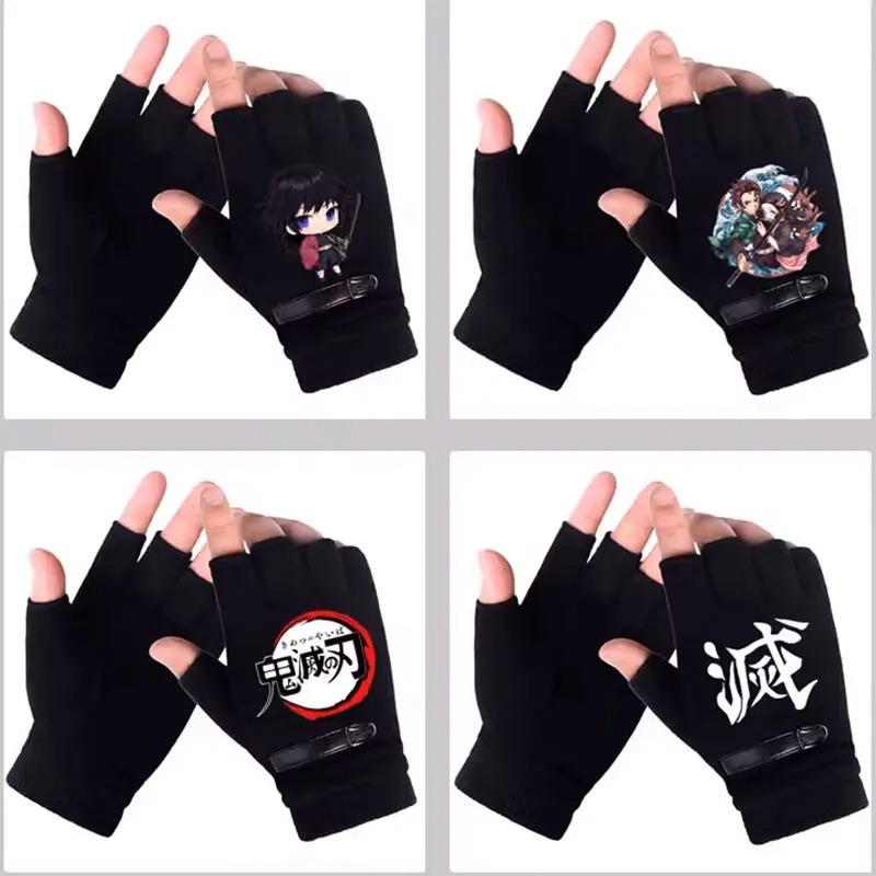 Anime Demon Slayer Student Hal - Fingerless Glove Knit 리뷰 및 가격