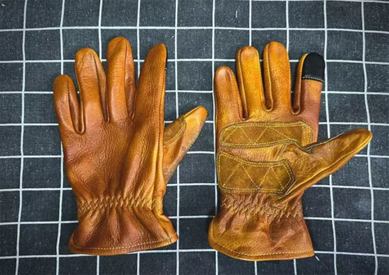 Handmade Genuine Leather Retro - Motorcycle Glove Knuckle 리뷰 및 가격
