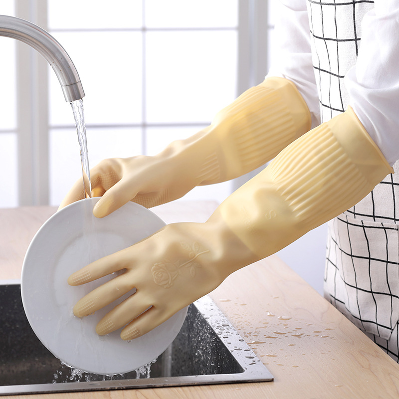 38cm Household Laundry Gloves  - Dish Glove Rubber 리뷰 및 가격