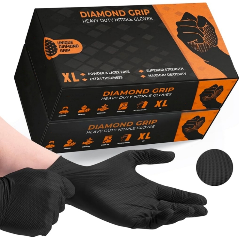 Black Heavy Duty Nitrile Dispo - Nitrile Mechanic Glove 리뷰 및 가격