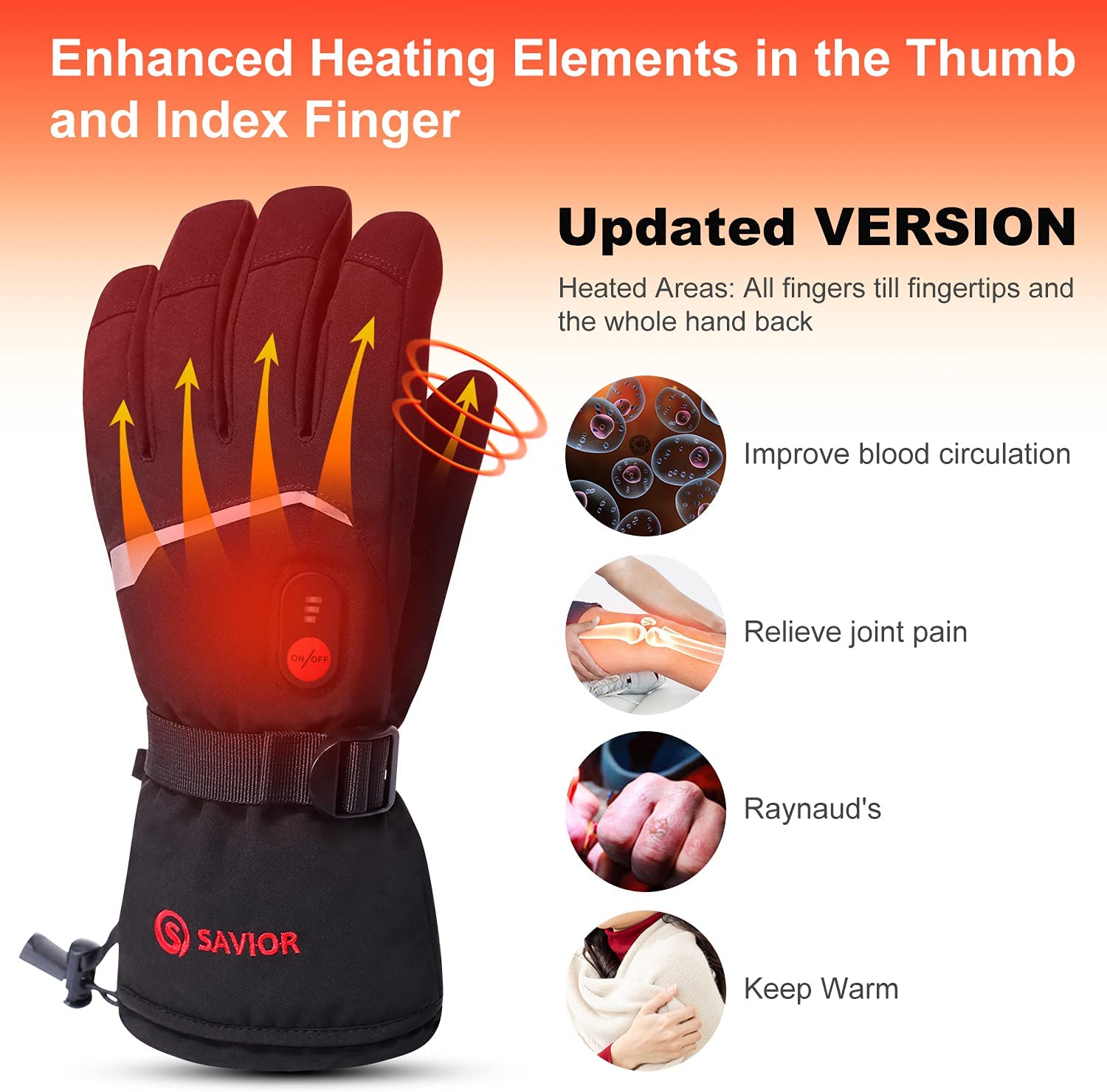 SNOW DEER Winter Heated Gloves - Ski Glove Waterproof 리뷰 및 가격