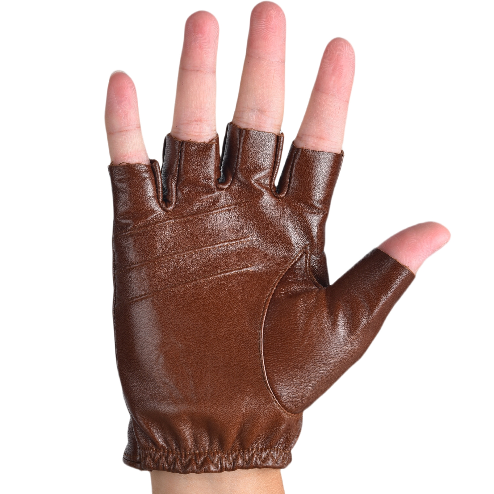 Mens Fingerless Half Finger Le - Leather Driving Glove 리뷰 및 가격