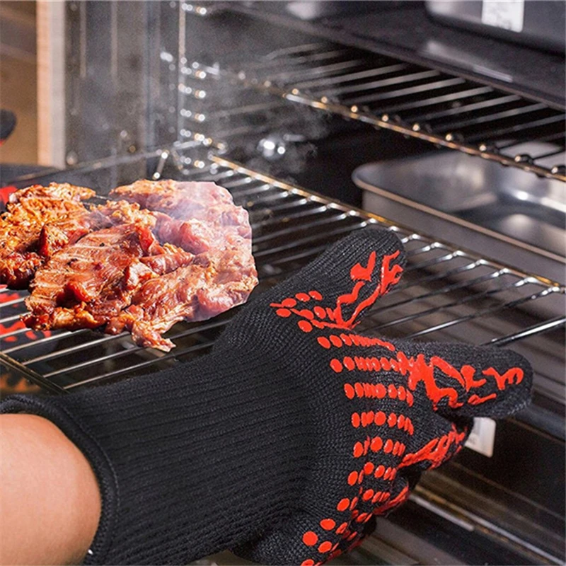 Flame Retardant Non-slip BBQ F - Oven Mitt Silicone 리뷰 및 가격