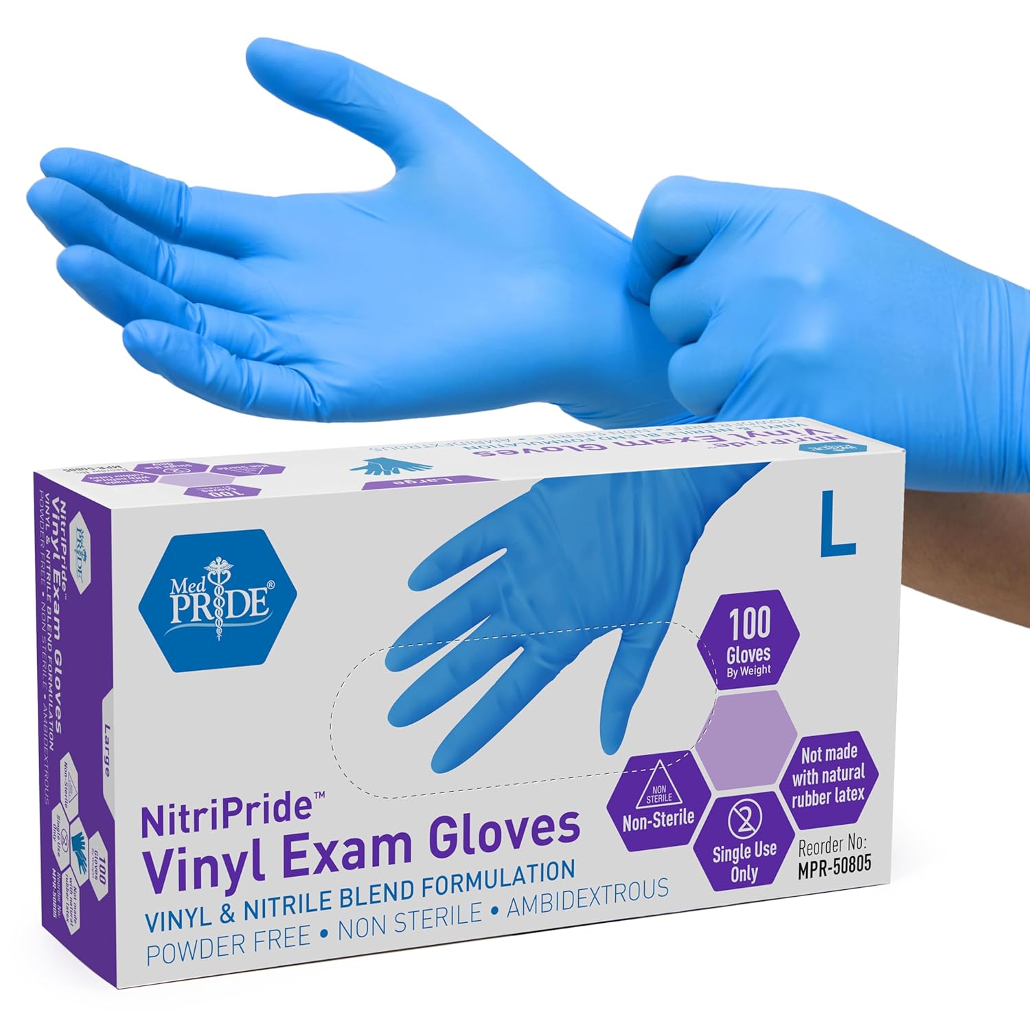 Nitrile/Vinyl Blend Exam Glove - Exam Glove Nitrile 리뷰 및 가격