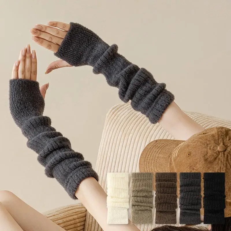 Winter Warm Long Sleeves Glove - Fingerless Glove Knit 리뷰 및 가격