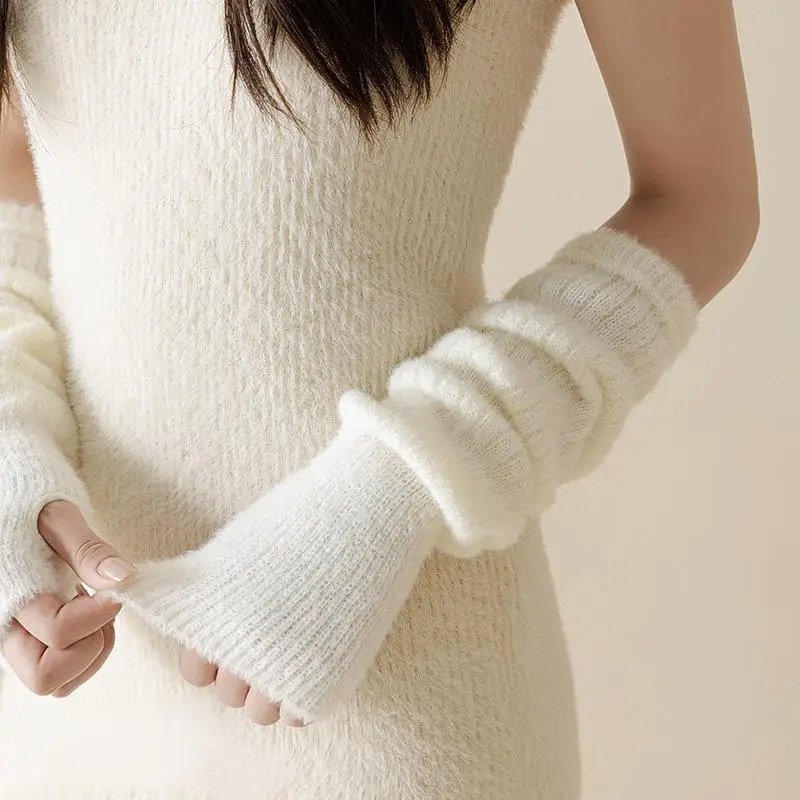 Winter Warm Long Sleeves Glove - Fingerless Glove Knit 리뷰 및 가격